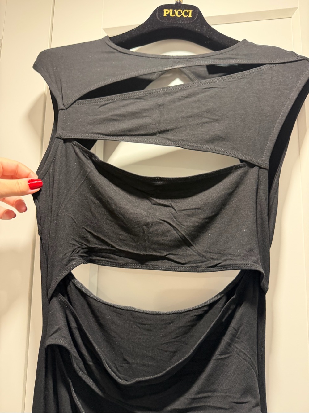 Black Cutout Sleeveless Women's Dress Asos